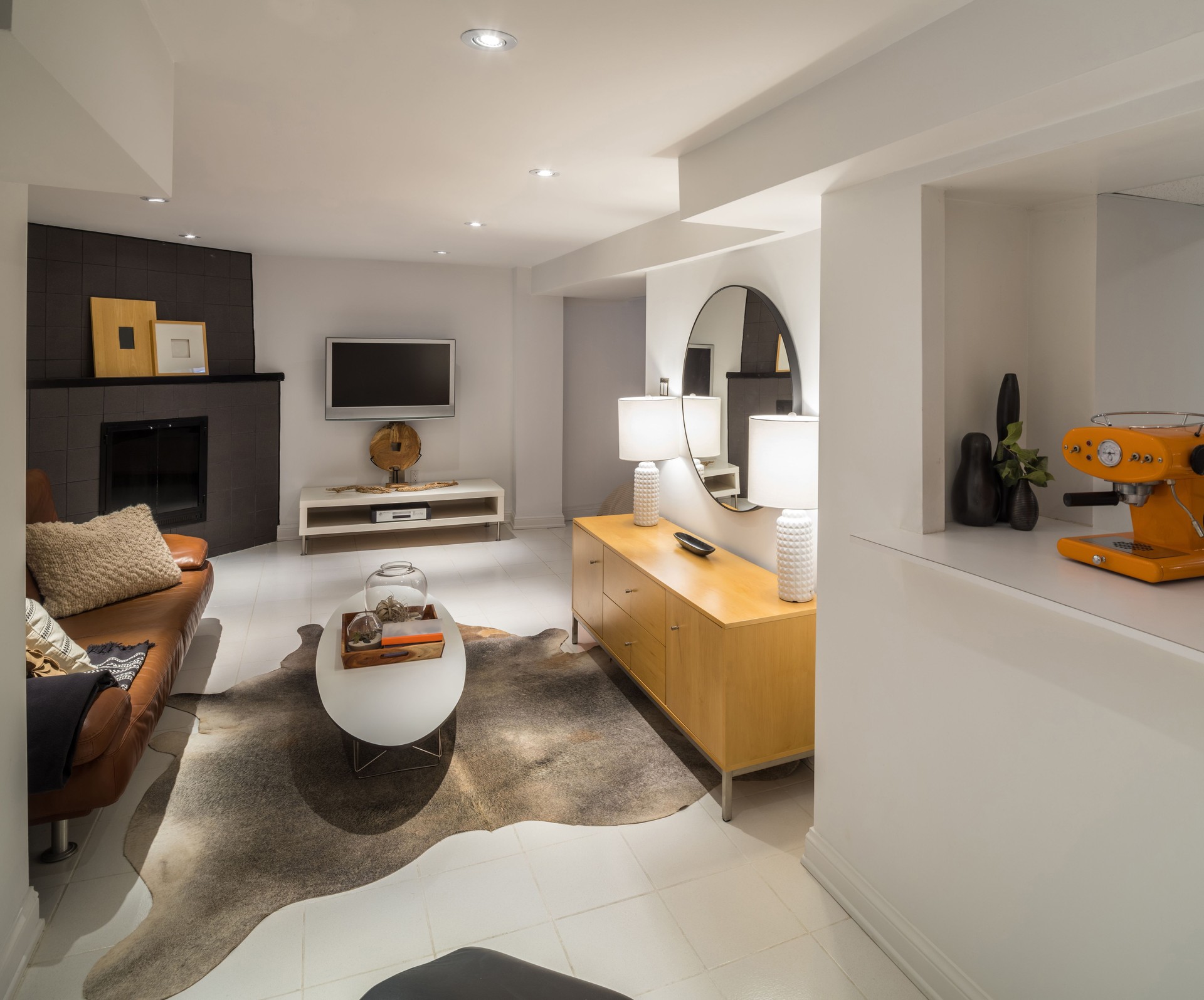 salle familiale au sous-sol | Uniko Constructionn